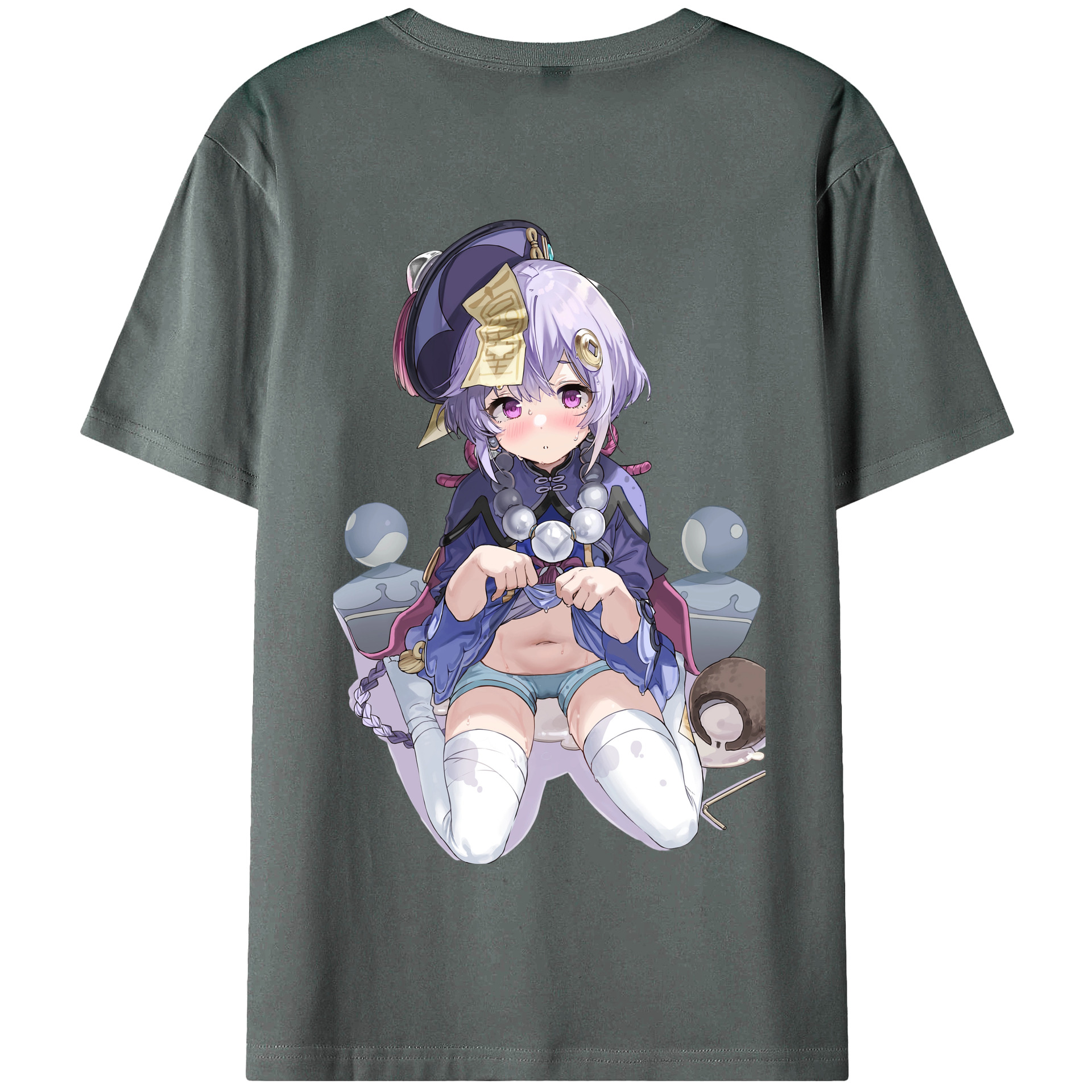 げんし神 七七 なな  genshin Nana 綿100％半袖Tシャツ（背面プリント）
